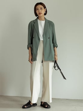 「Re:EDIT（リエディ）のアイテム（バッグ）」を使った、reedit_officialさん（レディース・162cm）の夏コーディネート