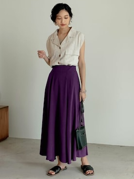 「ナロースカート」｜reedit_officialさん（レディース・162cm）の夏コーディネート