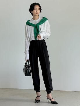 「Re:EDIT（リエディ）のアイテム（その他パンツ）」を使った、reedit_officialさん（レディース・162cm）の夏コーディネート