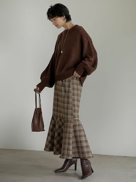 「アイテム（スカート、その他）」を使った、reedit_officialさん（レディース・162cm）の秋コーディネート