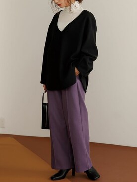 「リエディ」｜「アイテム（その他トップス）」を使った、reedit_officialさん（レディース・162cm）の冬コーディネート