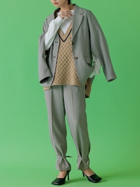 「ガンクラブチェック」｜reedit_officialさん（レディース・162cm）の冬コーディネート