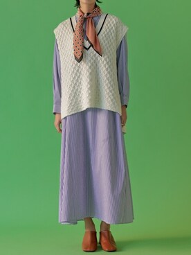 「リエディ」｜「アイテム（シャツワンピース）」を使った、reedit_officialさん（レディース・162cm）の冬コーディネート