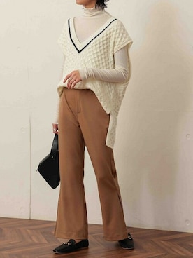 「Re:EDIT（リエディ）のアイテム（バッグ）」を使った、reedit_officialさん（レディース・162cm）の冬コーディネート