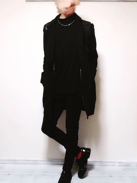 「シンプルおしゃれが好き」｜「アイテム（チェスターコート）」を使った、KENJIさん（メンズ・178cm）の秋コーディネート