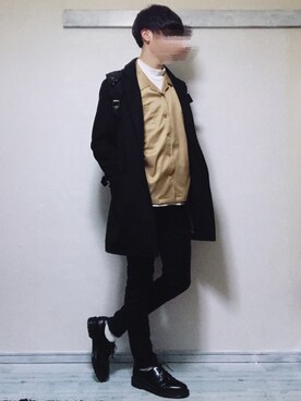 「REPIDO（リピード）のアイテム（トップス）」を使った、KENJIさん（メンズ・178cm）の秋コーディネート