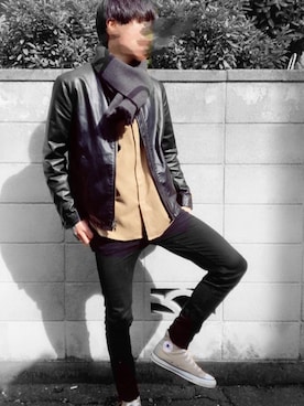 KENJIさん（メンズ・178cm）の冬コーディネート