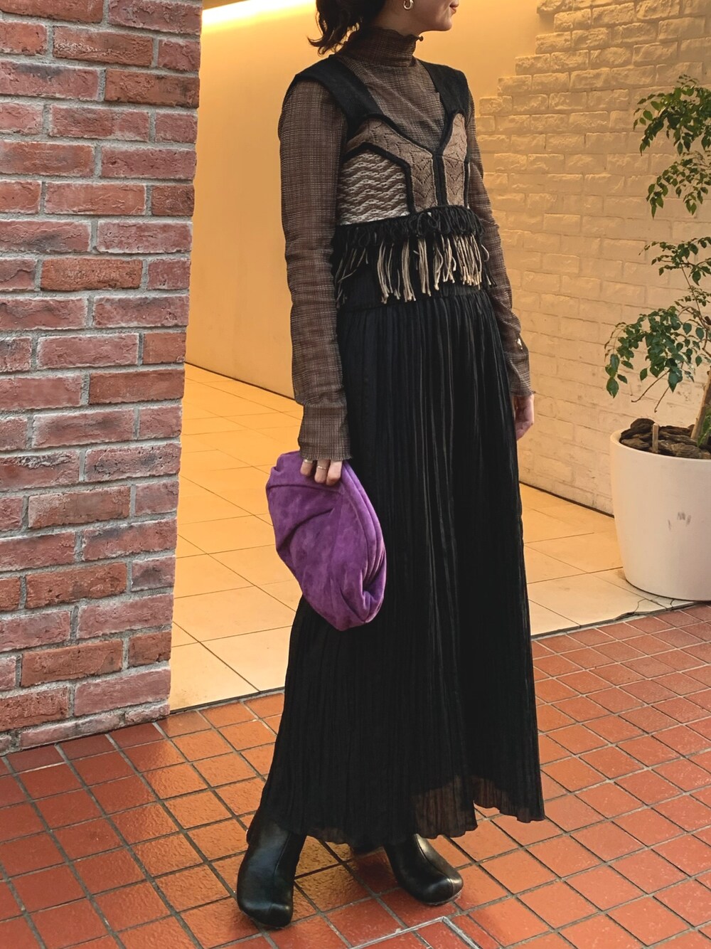 TODAYFUL スエード クラッチバック TODAYFUL（トゥデイフル）の「スエードクラッチバッグ（クラッチ