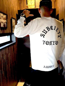 「Subciety（サブサエティ）のアイテム（帽子）」を使った、☆811☆さん（メンズ・177cm）の夏コーディネート