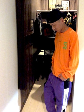 「Subciety（サブサエティ）のアイテム（帽子）」を使った、☆811☆さん（メンズ・177cm）の秋コーディネート