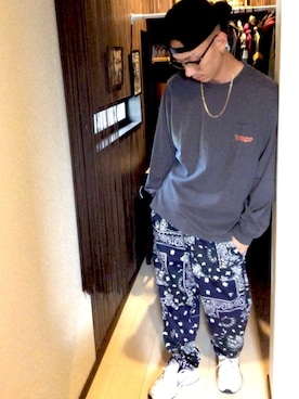 「Subciety（サブサエティ）のアイテム（帽子）」を使った、☆811☆さん（メンズ・177cm）の秋コーディネート
