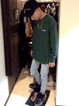 「Subciety（サブサエティ）のアイテム（帽子）」を使った、☆811☆さん（メンズ・177cm）の秋コーディネート