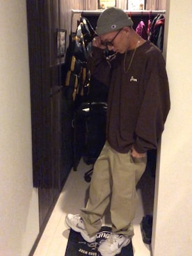 ☆811☆ is wearing NIKE "WEGO/NIKE AIR MONARCH IV"