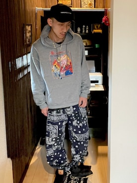 「Subciety（サブサエティ）のアイテム（帽子）」を使った、☆811☆さん（メンズ・177cm）の春コーディネート