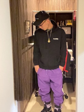 「Subciety（サブサエティ）のアイテム（帽子）」を使った、☆811☆さん（メンズ・177cm）の春コーディネート