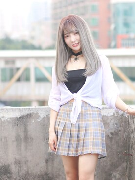「天台」｜迷你小viさん（レディース・155cm）の春コーディネート