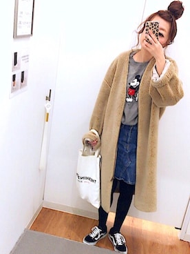 6 ROKU BEAUTY&YOUTH UNITED ARROWS ロク ビューティーアンドユース ユナイテッドアローズ V-NECK FAKE FUR COAT Vネックフェイクファーコート 1625-260-3684 38 ベージュ ボア アウター【6 ROKU BEAUTY&YOUTH UNITED ARROWS】