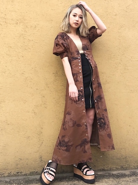 藤井萌さんのコーディネート