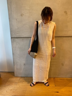 「KBF+」｜「アイテム（ワンピース/ドレス）」を使った、shimoda risakoさん（レディース・157cm）の春コーディネート