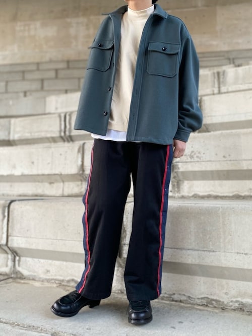 パンツ myne Dickies side 2line snap wide pants MYne】ディッキーズサイド2ラインスナップワイドパンツ/Dickies