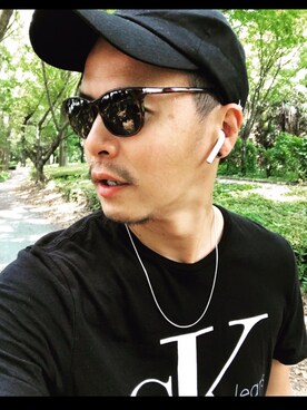 「トレーニング」｜「アイテム（キャップ）」を使った、TJCさん（メンズ・173cm）の夏コーディネート
