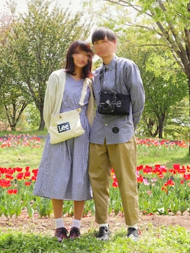 「シミラールック」｜「アイテム（アクセサリー）」を使った、ウミガメさん（メンズ・168cm）の春コーディネート