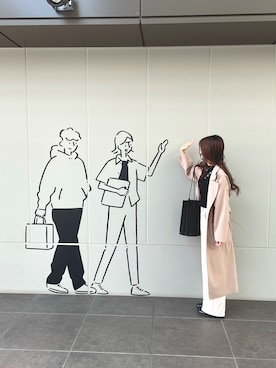 「おとなコーデ」｜「アイテム（スラックス）」を使った、kanさん（レディース・160cm）の春コーディネート