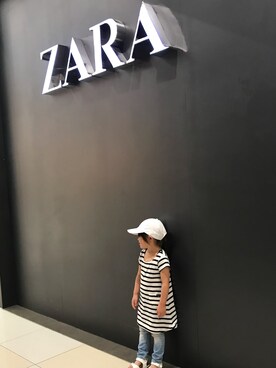 「Lee（リー）のアイテム（シューズ）」を使った、Uruaさん（キッズ・110cm）の夏コーディネート