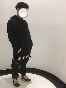 「KRIS VAN ASSCHE（クリスヴァンアッシュ）のアイテム（パンツ）」を使った、SKさん（メンズ・169cm）の冬コーディネート