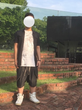 「MARC JACOBS（マークジェイコブス）のアイテム（スニーカー）」を使った、SKさん（メンズ・169cm）の夏コーディネート