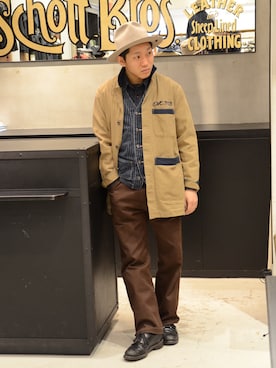 「アイテム（シャツ/ブラウス）」を使った、RYOHEI  TOTOKIさん（メンズ・165cm）の冬コーディネート