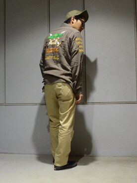 「schott（ショット）のSchott/ショット/URBAN CHINO PANTS/アーバン チノパンツ（チノパンツ）」を使った、RYOHEI  TOTOKIさん（メンズ・165cm）の春コーディネート