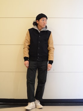 「allstar」｜「アイテム（パーカー）」を使った、RYOHEI  TOTOKIさん（メンズ・165cm）の冬コーディネート