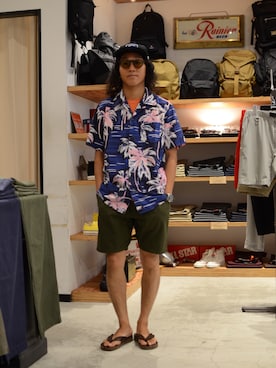 「ショット」｜「アイテム（サンダル）」を使った、RYOHEI  TOTOKIさん（メンズ・165cm）の夏コーディネート