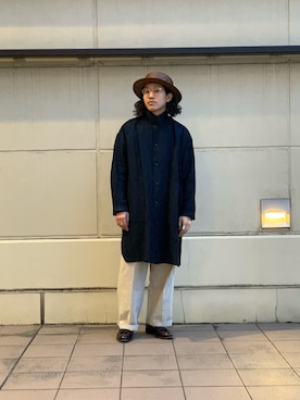 「ショット」｜「アイテム（スラックス）」を使った、RYOHEI  TOTOKIさん（メンズ・165cm）の春コーディネート