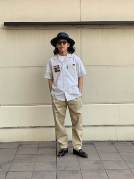 「schott（ショット）のアイテム（パンツ）」を使った、RYOHEI  TOTOKIさん（メンズ・165cm）の春コーディネート