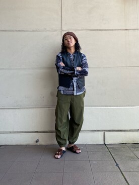 「ショット」｜「アイテム（サンダル）」を使った、RYOHEI  TOTOKIさん（メンズ・165cm）の夏コーディネート