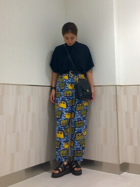 「blue」｜「アイテム（アナログ腕時計）」を使った、なりさん（レディース・164cm）の夏コーディネート