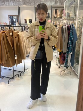 「ストリートカジュアル」｜「アイテム（腕時計）」を使った、なりさん（レディース・164cm）の冬コーディネート
