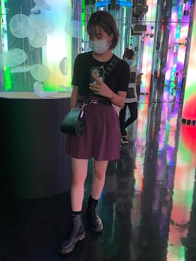 「沖縄」｜「アイテム（ブーツ）」を使った、なりさん（レディース・164cm）の夏コーディネート