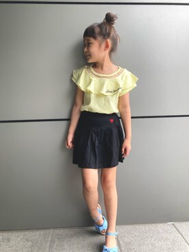 スカートを使った 小学生女子 の人気ファッションコーディネート Wear