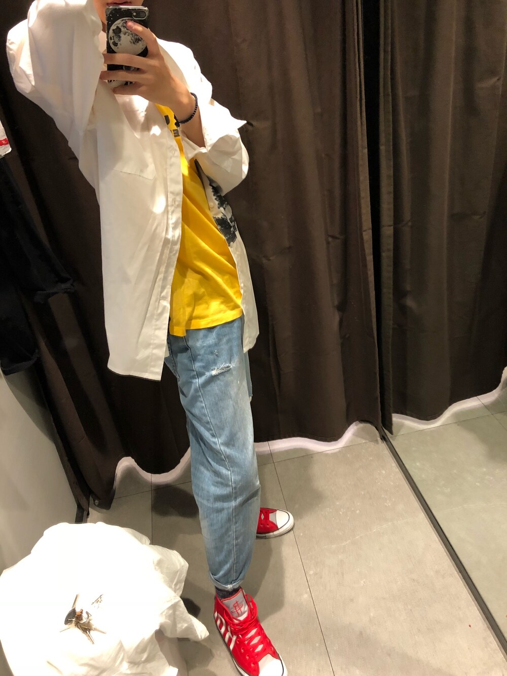 「秋季 、autumn」｜「ZARAのアイテム（カーディガン/ボレロ、ホワイト系）」を使った、notgoodboyさん（メンズ・178cm）の秋コーディネートの1枚目の写真