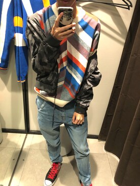 「ZARA（ザラ）のアイテム（モッズコート）」を使った、notgoodboyさん（メンズ・178cm）の秋コーディネート