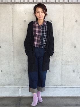 「Another Edition（アナザーエディション）のアイテム」を使った、yoshimiさん（レディース・166cm）の秋コーディネート