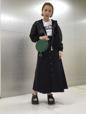 「ANEMONE（アネモネ）のアイテム」を使った、yoshimiさん（レディース・166cm）の夏コーディネート