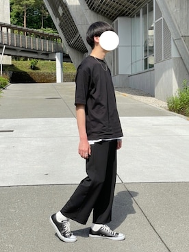 「kutir（クティール）のアイテム（アクセサリー）」を使った、manamu さん（メンズ・186cm）の春コーディネート