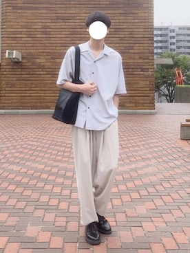 「kutir（クティール）のアイテム（アクセサリー）」を使った、manamu さん（メンズ・186cm）の春コーディネート
