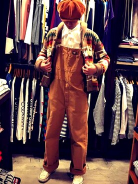 「Dickies（ディッキーズ）のアイテム（その他）」を使った、ケイゴさん（メンズ・188cm）の冬コーディネート