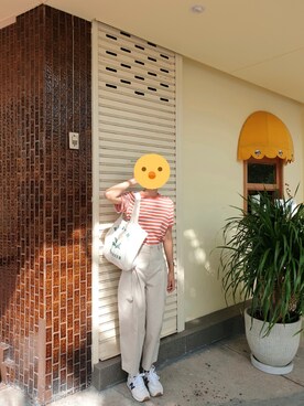 「アイテム（チノパンツ）」を使った、lalaisbさん（レディース・167cm）の夏コーディネート