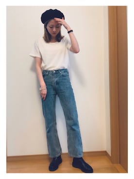 「おうちファッション」｜sakioさん（レディース・170cm）の春コーディネート